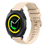 波状ドットステッチ20mmシリコンウォッチバンド、Samsung Galaxy Gear Sport用、Samsung Galaxy Watch Active 2用、Samsung Galaxy Watch3 41mm用、Samsung Galaxy Watch Active用