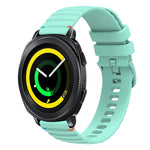 波状ドットステッチ20mmシリコンウォッチバンド、Samsung Galaxy Gear Sport用、Samsung Galaxy Watch Active 2用、Samsung Galaxy Watch3 41mm用、Samsung Galaxy Watch Active用