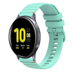 波状ドットステッチ20mmシリコンウォッチバンド、Samsung Galaxy Gear Sport用、Samsung Galaxy Watch Active 2用、Samsung Galaxy Watch3 41mm用、Samsung Galaxy Watch Active用