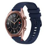 波状ドットステッチ20mmシリコンウォッチバンド、Samsung Galaxy Gear Sport用、Samsung Galaxy Watch Active 2用、Samsung Galaxy Watch3 41mm用、Samsung Galaxy Watch Active用