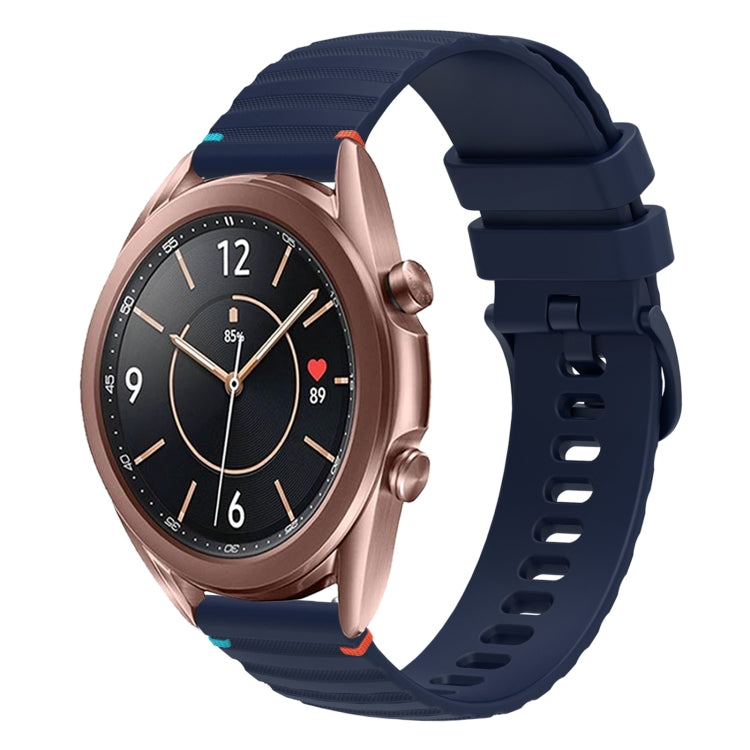 波状ドットステッチ20mmシリコンウォッチバンド、Samsung Galaxy Gear Sport用、Samsung Galaxy Watch Active 2用、Samsung Galaxy Watch3 41mm用、Samsung Galaxy Watch Active用
