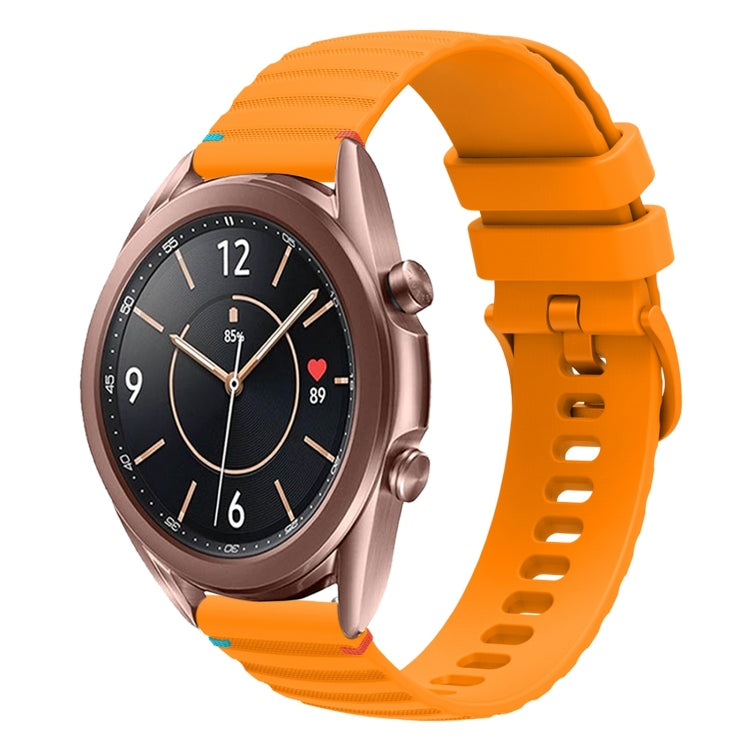 波状ドットステッチ20mmシリコンウォッチバンド、Samsung Galaxy Gear Sport用、Samsung Galaxy Watch Active 2用、Samsung Galaxy Watch3 41mm用、Samsung Galaxy Watch Active用