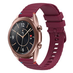 波状ドットステッチ20mmシリコンウォッチバンド、Samsung Galaxy Gear Sport用、Samsung Galaxy Watch Active 2用、Samsung Galaxy Watch3 41mm用、Samsung Galaxy Watch Active用