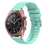 波状ドットステッチ20mmシリコンウォッチバンド、Samsung Galaxy Gear Sport用、Samsung Galaxy Watch Active 2用、Samsung Galaxy Watch3 41mm用、Samsung Galaxy Watch Active用