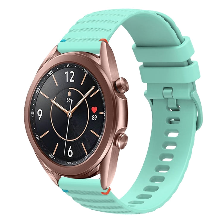波状ドットステッチ20mmシリコンウォッチバンド、Samsung Galaxy Gear Sport用、Samsung Galaxy Watch Active 2用、Samsung Galaxy Watch3 41mm用、Samsung Galaxy Watch Active用