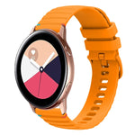 波状ドットステッチ20mmシリコンウォッチバンド、Samsung Galaxy Gear Sport用、Samsung Galaxy Watch Active 2用、Samsung Galaxy Watch3 41mm用、Samsung Galaxy Watch Active用