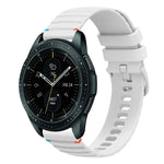 ウェービードットステッチ20mmシリコンウォッチバンド、Samsung Galaxy Watch 42mm用、Samsung Gear S2 Classic用