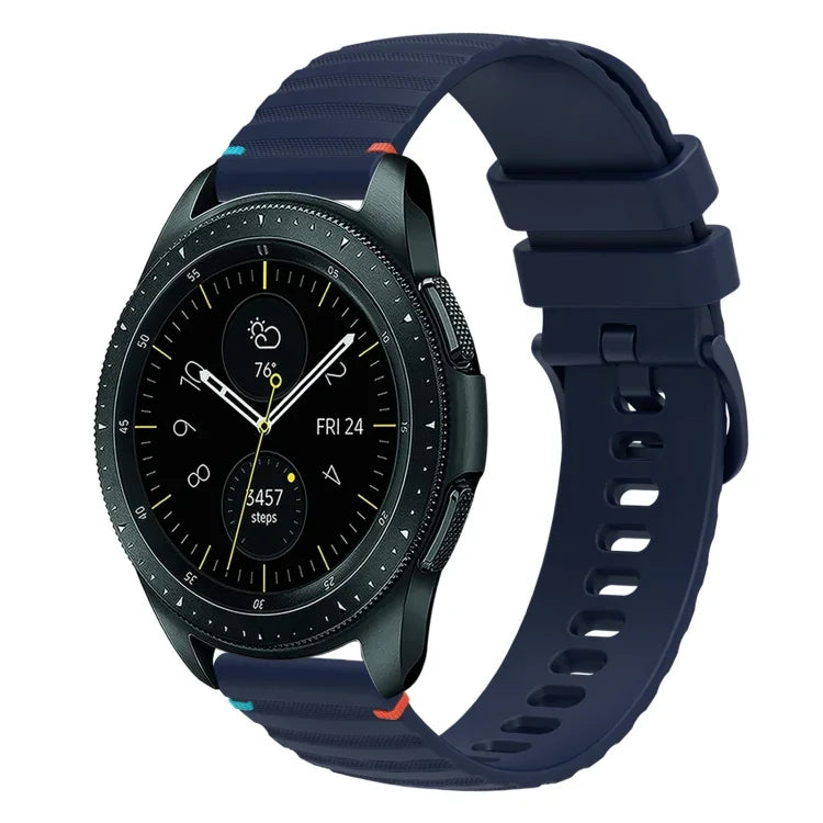 ウェービードットステッチ20mmシリコンウォッチバンド、Samsung Galaxy Watch 42mm用、Samsung Gear S2 Classic用
