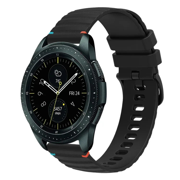 ウェービードットステッチ20mmシリコンウォッチバンド、Samsung Galaxy Watch 42mm用、Samsung Gear S2 Classic用