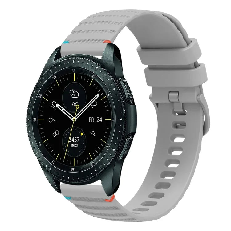ウェービードットステッチ20mmシリコンウォッチバンド、Samsung Galaxy Watch 42mm用、Samsung Gear S2 Classic用