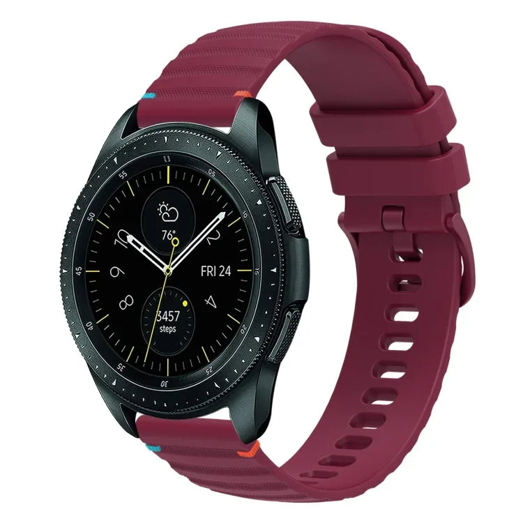 ウェービードットステッチ20mmシリコンウォッチバンド、Samsung Galaxy Watch 42mm用、Samsung Gear S2 Classic用