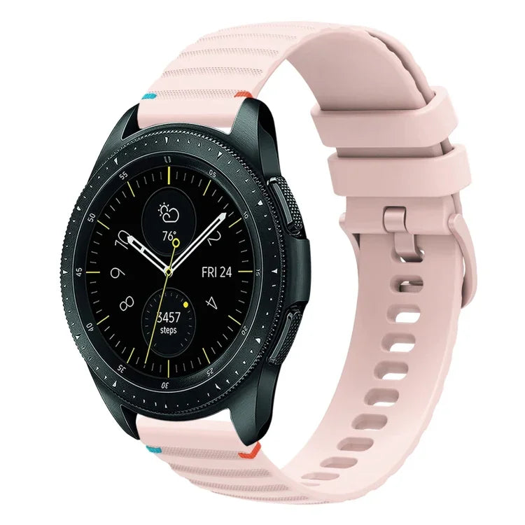 ウェービードットステッチ20mmシリコンウォッチバンド、Samsung Galaxy Watch 42mm用、Samsung Gear S2 Classic用