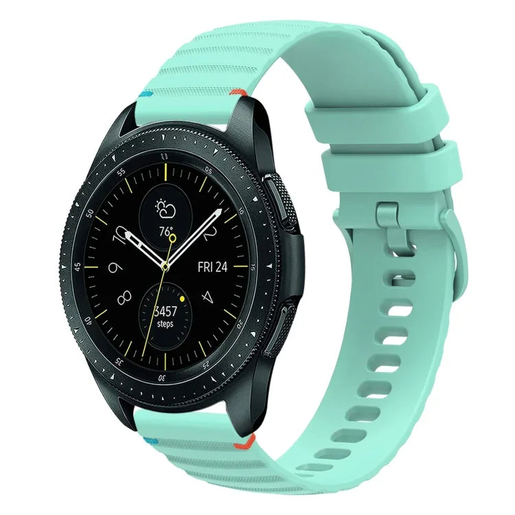 ウェービードットステッチ20mmシリコンウォッチバンド、Samsung Galaxy Watch 42mm用、Samsung Gear S2 Classic用