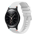 ウェービードットステッチ20mmシリコンウォッチバンド、Samsung Galaxy Watch 42mm用、Samsung Gear S2 Classic用