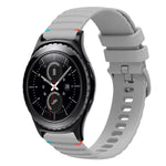 ウェービードットステッチ20mmシリコンウォッチバンド、Samsung Galaxy Watch 42mm用、Samsung Gear S2 Classic用