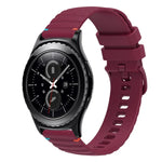 ウェービードットステッチ20mmシリコンウォッチバンド、Samsung Galaxy Watch 42mm用、Samsung Gear S2 Classic用