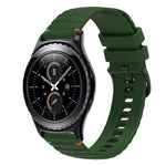 ウェービードットステッチ20mmシリコンウォッチバンド、Samsung Galaxy Watch 42mm用、Samsung Gear S2 Classic用