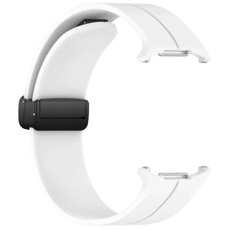 Samsung Galaxy Watch Ultra 47mm用 グルーブスタイル 折りたたみ磁気バックル シリコン製ウォッチバンド