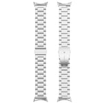 スリービーズステンレススチールメタルウォッチバンド Google Pixel Watch 4 / Watch 3 45mm用, Google Pixel Watch 4 / 3 / 2 / 1 41mm用
