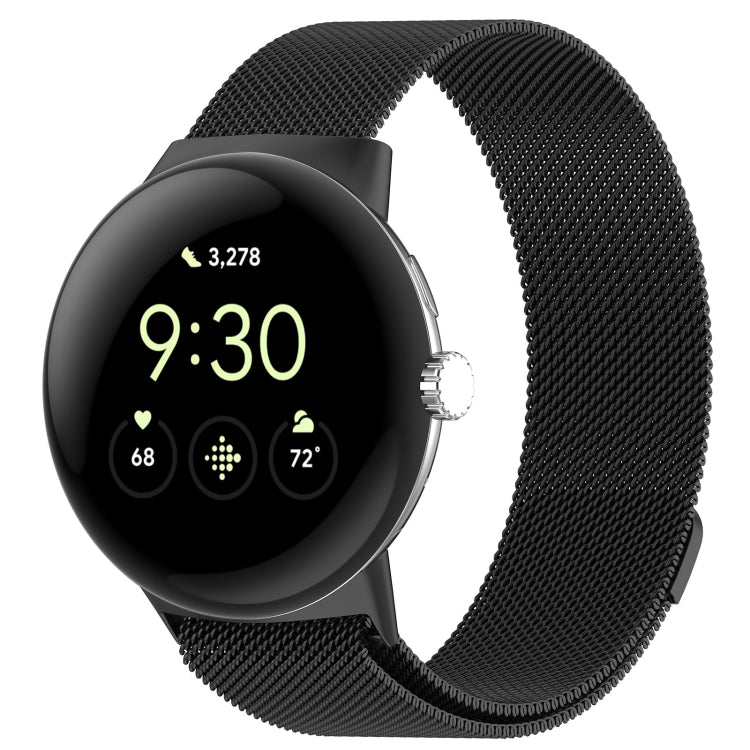 ミラネーゼメタルマグネット時計バンド、Google Pixel Watch 4 / Watch 3 45mm用、Google Pixel Watch 4 / 3 / 2 / 1 41mm用