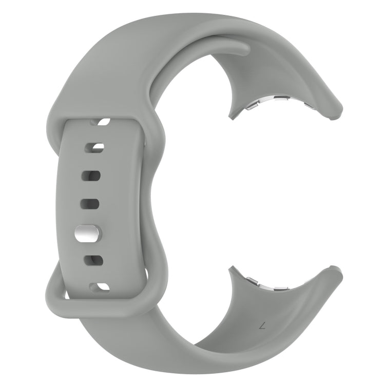 無地バタフライバックルシリコンウォッチバンド サイズ:L Google Pixel Watch 4 / Watch 3 45mm用, Google Pixel Watch 4 / 3 / 2 / 1 41mm用