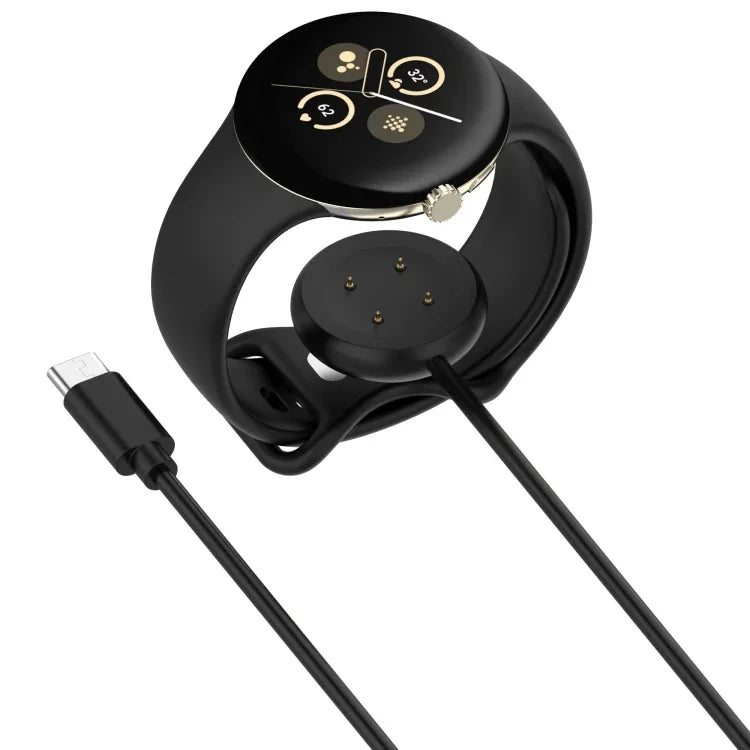 Google Pixel Watch 3 41 / 45mm USB-C / Type-C インターフェース スマートウォッチ充電ケーブル, 長さ: 1m, Type-C インターフェース