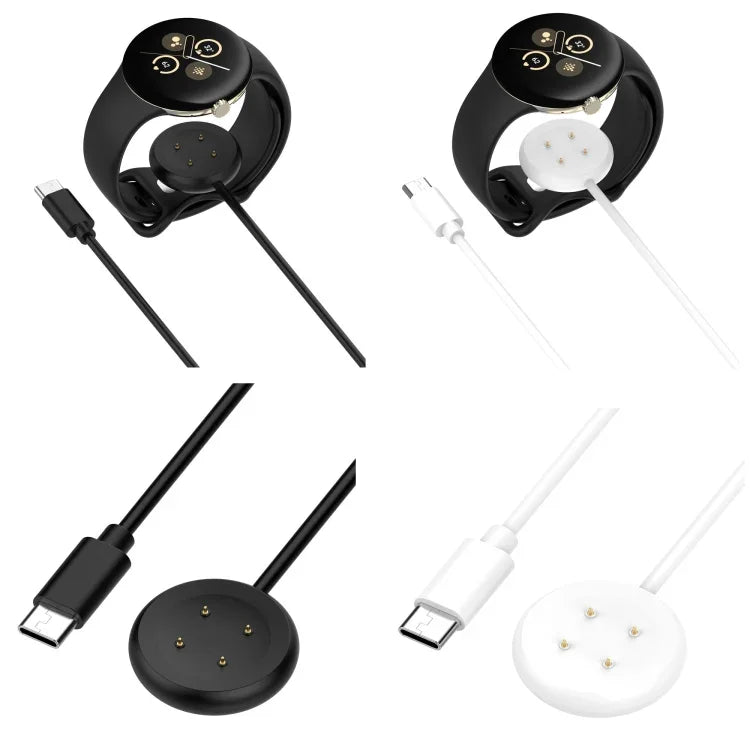 Google Pixel Watch 3 41 / 45mm USB-C / Type-C インターフェース スマートウォッチ充電ケーブル, 長さ: 1m, Type-C インターフェース