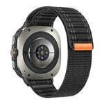 Samsung Galaxy Watch Ultra 47mm / Ultra 2025用 シーウェーブテクスチャー ナイロン フック＆ループファスナーバンド