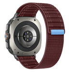 Samsung Galaxy Watch Ultra 47mm / Ultra 2025用 シーウェーブテクスチャー ナイロン フック＆ループファスナーバンド