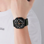 Samsung Galaxy Watch Ultra 47mm / Ultra 2025用 シーウェーブテクスチャー ナイロン フック＆ループファスナーバンド