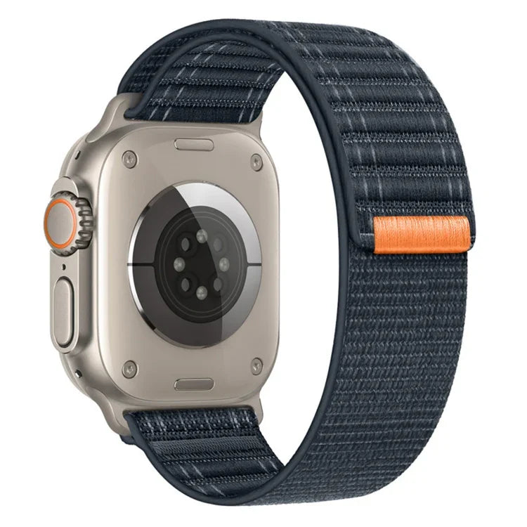 シーウェーブ ナイロン フック＆ループ ファスナーウォッチバンド、Apple Watch SE 2022 40mm用、Apple Watch SE 2022 44mm用、Apple Watch Series 7 41mm用、Apple Watch Series 7 45mm用、Apple Watch Series 6 40mm用、Apple Watch Series 6 44mm用