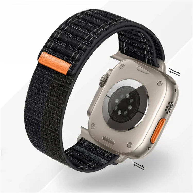 シーウェーブ ナイロン フック＆ループ ファスナーウォッチバンド、Apple Watch Series 4 44mm用、Apple Watch Series 4 40mm用、Apple Watch Series 3 38mm用、Apple Watch Series 3 42mm用