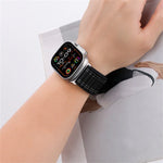 シーウェーブ ナイロン フック＆ループ ファスナーウォッチバンド、Apple Watch Series 4 44mm用、Apple Watch Series 4 40mm用、Apple Watch Series 3 38mm用、Apple Watch Series 3 42mm用