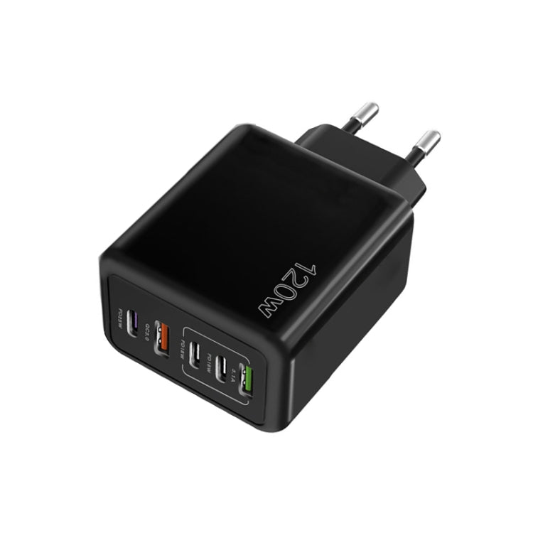 120W 3 PD Type-C デュアルUSB マルチポート充電器 携帯電話用、EUプラグ、EUプラグ