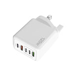 120W 3 PD Type-C デュアルUSB マルチポート充電器 携帯電話用、UKプラグ、UKプラグ