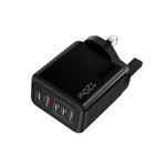 120W 3 PD Type-C デュアルUSB マルチポート充電器 携帯電話用、UKプラグ、UKプラグ