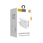 120W 3 PD Type-C デュアルUSB マルチポート充電器 携帯電話用、UKプラグ、UKプラグ