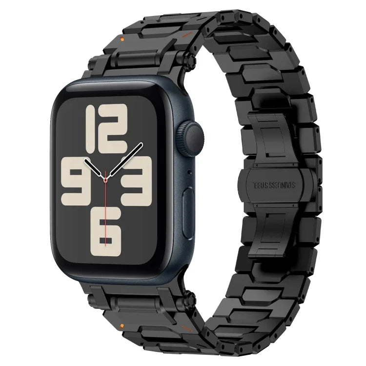 Pathfinder ステンレススチール メタルウォッチバンド、Apple Watch Series 10 46mm 用、Apple Watch SE 2023 44mm 用、Apple Watch Ultra 2 49mm 用、Apple Watch Series 9 45mm 用、Apple Watch Ultra 49mm 用、Apple Watch Series 8 45mm 用、Apple Watch SE 2022 4...