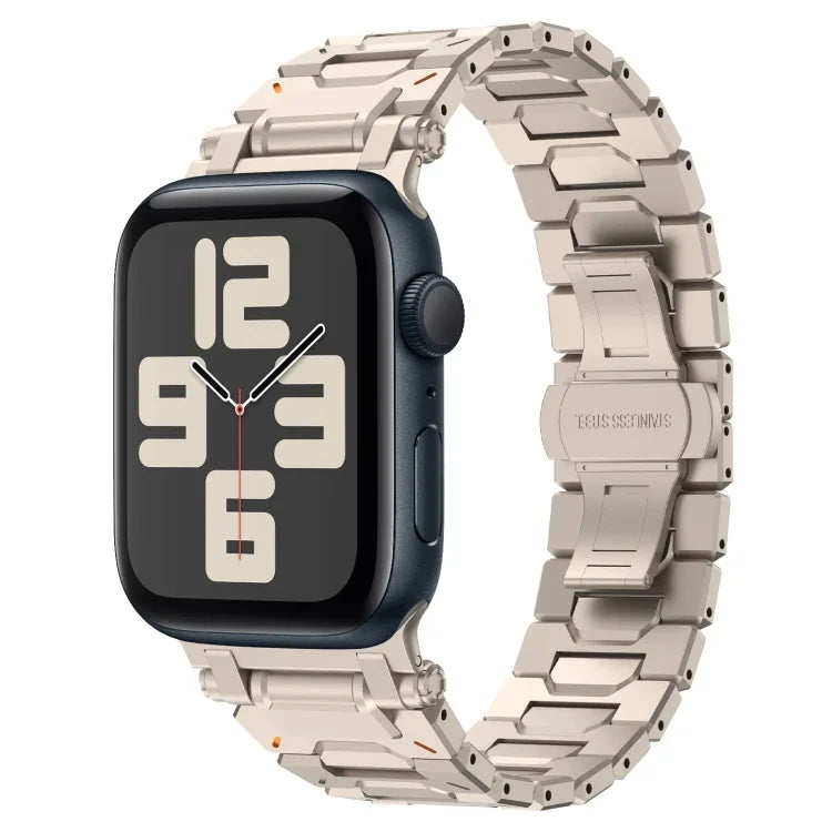 Pathfinder ステンレススチール メタルウォッチバンド、Apple Watch Series 10 46mm 用、Apple Watch SE 2023 44mm 用、Apple Watch Ultra 2 49mm 用、Apple Watch Series 9 45mm 用、Apple Watch Ultra 49mm 用、Apple Watch Series 8 45mm 用、Apple Watch SE 2022 4...
