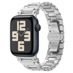 Pathfinder ステンレススチール メタルウォッチバンド、Apple Watch Series 10 46mm 用、Apple Watch SE 2023 44mm 用、Apple Watch Ultra 2 49mm 用、Apple Watch Series 9 45mm 用、Apple Watch Ultra 49mm 用、Apple Watch Series 8 45mm 用、Apple Watch SE 2022 4...