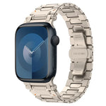 Pathfinder ステンレススチール メタルウォッチバンド、Apple Watch Series 10 46mm 用、Apple Watch SE 2023 44mm 用、Apple Watch Ultra 2 49mm 用、Apple Watch Series 9 45mm 用、Apple Watch Ultra 49mm 用、Apple Watch Series 8 45mm 用、Apple Watch SE 2022 4...