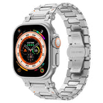 Pathfinder ステンレススチール メタルウォッチバンド、Apple Watch Series 10 46mm 用、Apple Watch SE 2023 44mm 用、Apple Watch Ultra 2 49mm 用、Apple Watch Series 9 45mm 用、Apple Watch Ultra 49mm 用、Apple Watch Series 8 45mm 用、Apple Watch SE 2022 4...