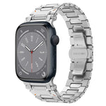 Pathfinder ステンレススチール メタルウォッチバンド、Apple Watch Series 10 46mm 用、Apple Watch SE 2023 44mm 用、Apple Watch Ultra 2 49mm 用、Apple Watch Series 9 45mm 用、Apple Watch Ultra 49mm 用、Apple Watch Series 8 45mm 用、Apple Watch SE 2022 4...