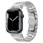 Pathfinder ステンレススチール メタルウォッチバンド、Apple Watch Series 10 46mm 用、Apple Watch SE 2023 44mm 用、Apple Watch Ultra 2 49mm 用、Apple Watch Series 9 45mm 用、Apple Watch Ultra 49mm 用、Apple Watch Series 8 45mm 用、Apple Watch SE 2022 4...