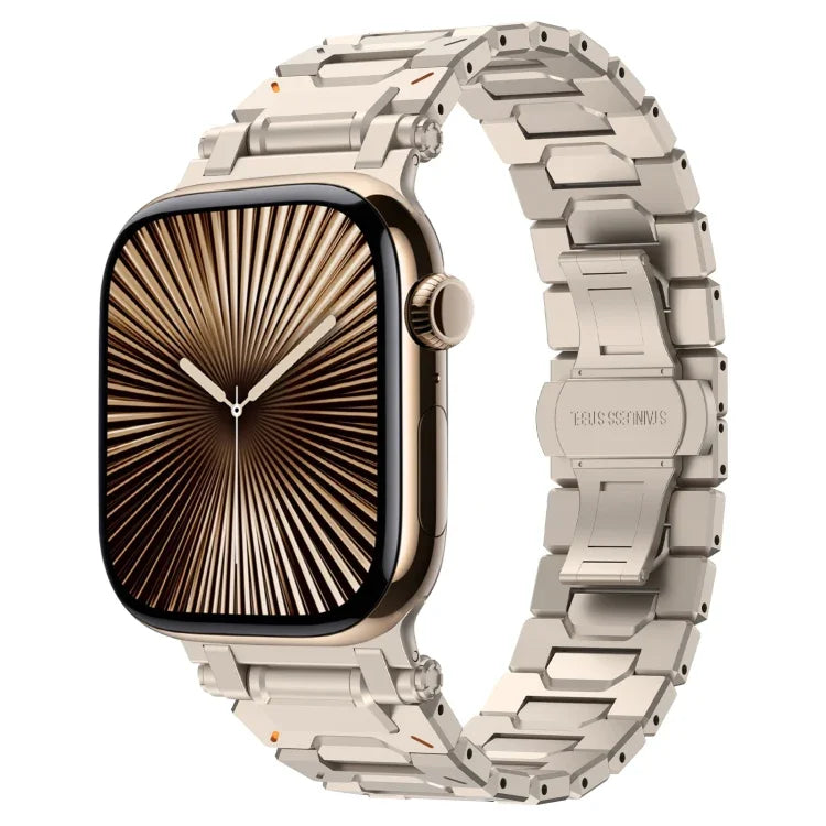 Pathfinder ステンレススチール メタルウォッチバンド、Apple Watch Series 10 46mm 用、Apple Watch SE 2023 44mm 用、Apple Watch Ultra 2 49mm 用、Apple Watch Series 9 45mm 用、Apple Watch Ultra 49mm 用、Apple Watch Series 8 45mm 用、Apple Watch SE 2022 4...