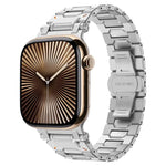 Pathfinder ステンレススチール メタルウォッチバンド、Apple Watch Series 10 46mm 用、Apple Watch SE 2023 44mm 用、Apple Watch Ultra 2 49mm 用、Apple Watch Series 9 45mm 用、Apple Watch Ultra 49mm 用、Apple Watch Series 8 45mm 用、Apple Watch SE 2022 4...