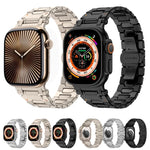 Pathfinder ステンレススチール メタルウォッチバンド、Apple Watch Series 10 46mm 用、Apple Watch SE 2023 44mm 用、Apple Watch Ultra 2 49mm 用、Apple Watch Series 9 45mm 用、Apple Watch Ultra 49mm 用、Apple Watch Series 8 45mm 用、Apple Watch SE 2022 4...