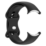 ソリッドカラー バタフライバックル シリコン製腕時計バンド, サイズ: S, Google Pixel Watch 4 / Watch 3 45mm用