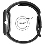 ソリッドカラー バタフライバックル シリコン製腕時計バンド, サイズ: S, Google Pixel Watch 4 / Watch 3 45mm用