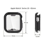 ENKAY Hat-Prince 電気めっきソフトTPUケースとスクリーンフィルム、Apple Watch Series 11 / 10 46mm 用、Apple Watch Series 11 / 10 42mm 用